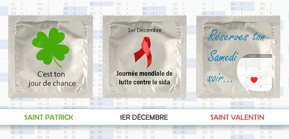 Préservatif prévention Saint-Valentin — lycée et jeunes